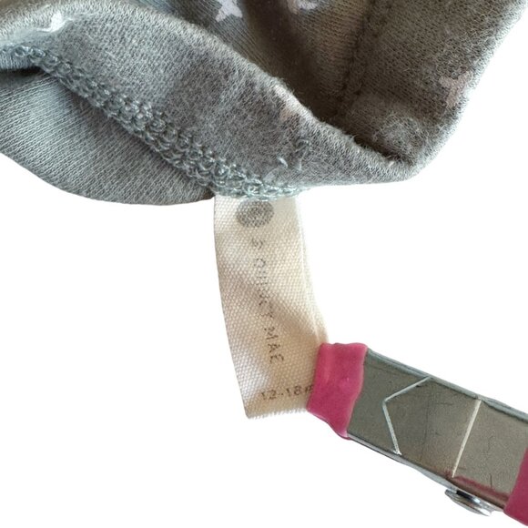 Q By Quincy Mae Organic Cotton Baby Pants Drawstring Sage Green 12-18M Pattern - Picture 3 of 6